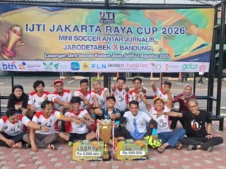 Tumbangkan Lensa Pusat 2-0, IJTI Depok Sabet Gelar Juara Mini Soccer IJTI Jakarta Raya Cup 2026